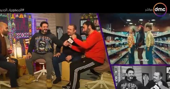 حميد الشاعرى وهشام عباس وأكرم حسنى يقدمون التهنئة لقناة dmc.. فيديو