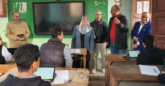 متابعات دورية لمدير تعليم المنوفية لامتحانات النقل بمدارس إدارة منوف التعليمية