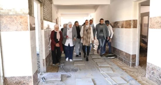 نائب محافظ الوادى الجديد تتابع أعمال إنشاءات المدرسة الدولية بالخارجة