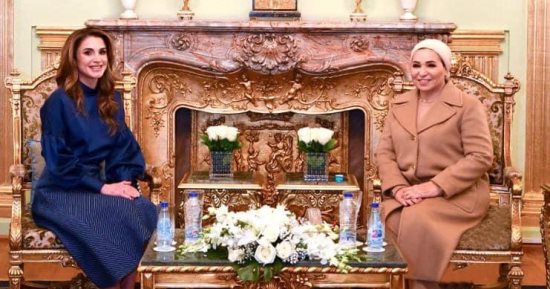 السيدة انتصار السيسي تستقبل الملكة رانيا وتبحثان ملفات الحماية الاجتماعية