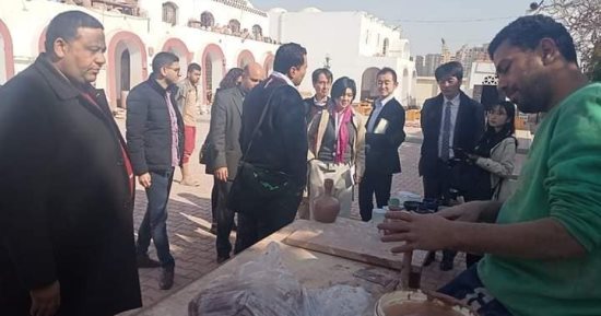 قرية الفواخير بمصر القديمة تستقبل وفد هيئة التعاون الدولى اليابانية جايكا