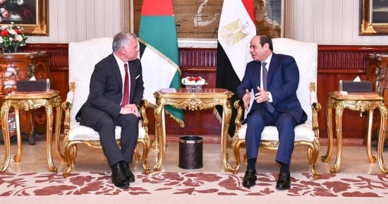 القاهرة الإخبارية: الرئيس السيسي يستقبل العاهل الأردنى 