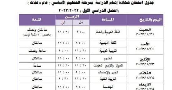 السبت.. انطلاق ماراثون امتحانات الشهادة الإعدادية فى 688 لجنة بالجيزة