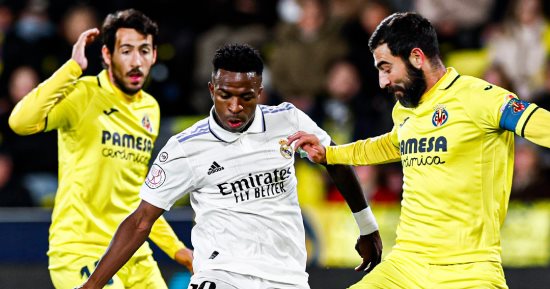 ريال مدريد يتأخر بثنائية نظيفة أمام فياريال فى الشوط الأول بكأس إسبانيا