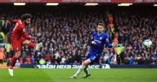 جول مورنينج.. محمد صلاح يسجل هدفا عالميا مع ليفربول ضد تشيلسي فى 2019