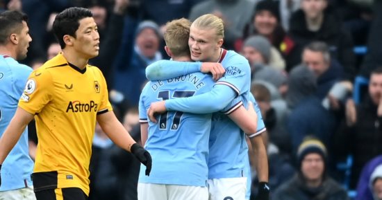 مانشستر سيتى يدمر وولفرهامبتون بـ"هاتريك" هالاند فى الدوري الإنجليزي