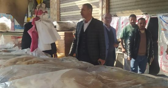 حملة لضبط ومراقبة الأسواق ومراجعة الاشتراطات الصحية بالقصاصين الجديدة
