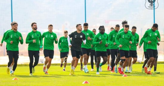 المصرى يختتم استعداداته لمواجهة فاركو فى الجولة 16 بالدورى 