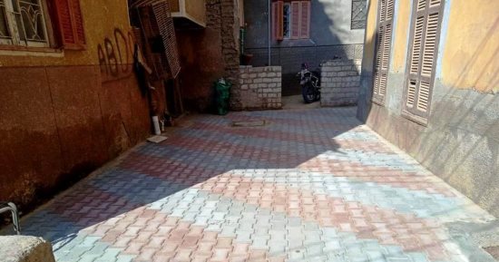 رصف 30 ألف متر مسطح بـ"الإنترلوك" بشوارع المراغة بسوهاج بتكلفة 6 ملايين جنيه