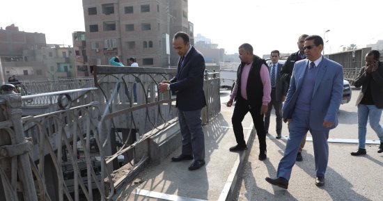 نائب محافظ المنيا يتفقد كوبرى الملك فاروق ويوجه بإعداد مقايسة لتنفيذ إصلاحه