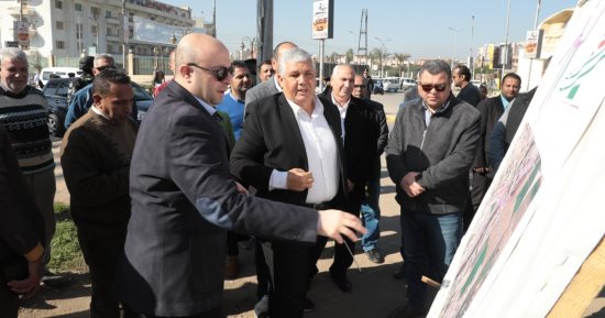 محافظ بنى سويف يعاين مسارًا مقترحًا لإنشاء كوبرى أعلى مزلقان الشاملة