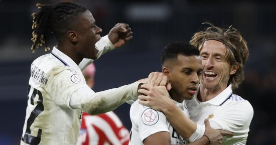 الريال يهزم أتلتيكو مدريد بريمونتادا مثيرة ويعبر لنصف نهائى كأس ملك إسبانيا