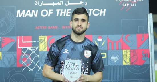 رزقى حمرون يحصل على جائزة أفضل لاعب فى لقاء فاركو والمصرى