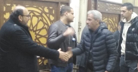 صبرى فواز ومجدى أحمد على يقدمان واجب العزاء فى سميح منسى 