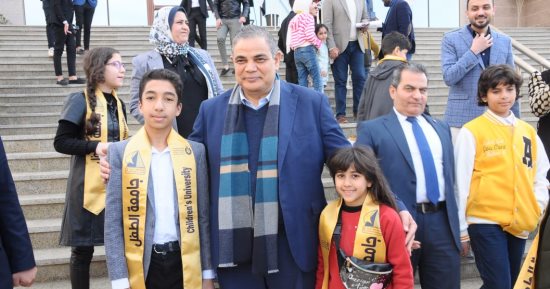 رئيس جامعة كفر الشيخ يفتتح المرحلة السادسة لمشروع جامعة الطفل.. صور