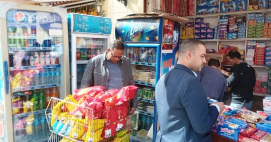 تحرير 38 محضرا وإعدام 40 كيلو جراما ولترا من الأغذية والزيوت خلال حملة بأسوان