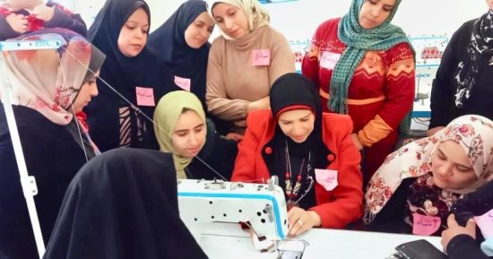 إطلاق مبادرة "ابدأ - حياة" بالغربية لتدريب السيدات المعيلات على مهنة الخياطة