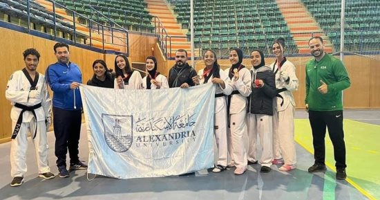 جامعة الإسكندرية تحصد 18 ميدالية فى بطولة الشهيد الرفاعى للتايكوندو