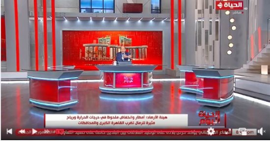 الأرصاد لـ"الحياة اليوم": هدوء نسبى فى حالة الطقس الخميس والجمعة والسبت