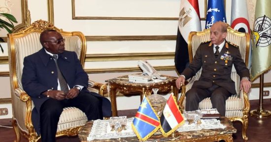 وزير الدفاع يلتقى نظيره بجمهورية الكونغو الديمقراطية