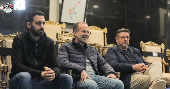 مجلس الجبلاية وجهاز منتخب مصر فى ودية المنتخب الأوليمبى والجابون.. صور 