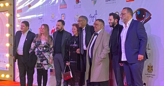 سيد رجب وكريم قاسم وزينة بحفل افتتاح مهرجان الأقصر للسينما الأفريقية