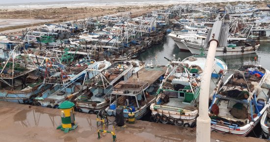 توقف حركة الملاحة بكفر الشيخ لسوء حالة الطقس واستمرار الأجواء الباردة