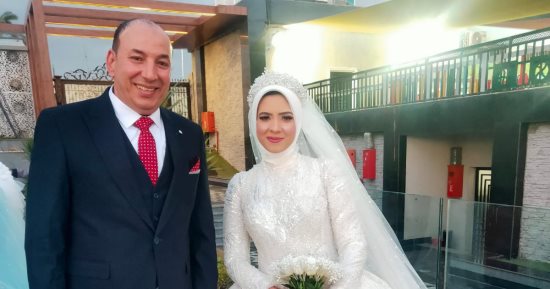 الونش ولاشين ومحارب يشاركون مدير شئون لاعبى الطلائع فرحة زفاف ابنته