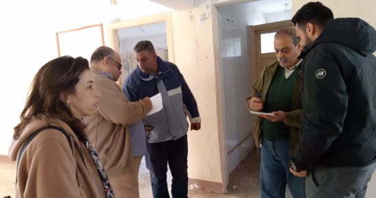 حياة كريمة بكفر الشيخ..معاينة موقع لإقامة مشغل خياطة ومصنع سجاد بمطوبس (صور)