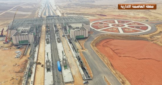 النقل: بدء تركيب القضبان والبازلت وأعمدة الكاتنيرى بالخط الأول للقطار السريع 
