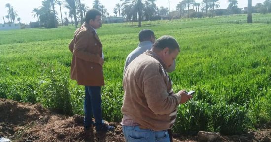 رفع مساحى للمشروعات المقترحة ضمن المرحلة الثانية من حياة كريمة بالفشن