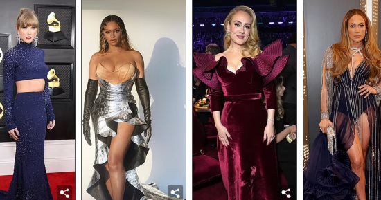 أبرز إطلالات النجمات فى حفلGrammy.. لوبيز وأديل وتايلور سويفت يخطفن الأنظار