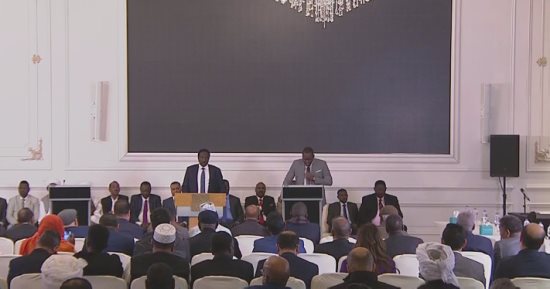 انطلاق مؤتمر صحفى بشأن انتهاء ورشة الحوار "السودانى - السودانى" بالقاهرة