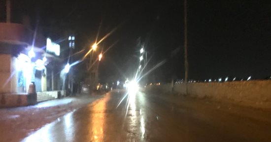 هطول أمطار متوسطة على سواحل شمال سيناء