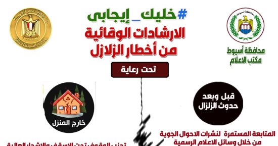 محافظ أسيوط يطلق حملة للتوعية بالإرشادات الوقائية من أخطار الزلازل