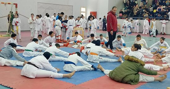 ختام البطولة التنشيطية للكاراتيه بالصالة المغطاة بمراكز شباب فوه.. صور