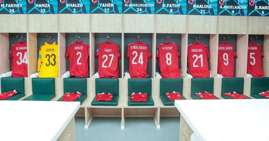 شاهد غرفة ملابس الأهلى قبل مباراة ريال مدريد بمونديال الأندية