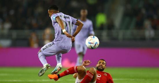 15دقيقة.تعادل سلبى بين الأهلى وريال مدريد فى نصف نهائى مونديال الأندية