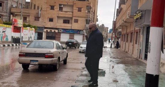 استمرار هطول أمطار متوسطة وتوقف حركة الرياح بشمال سيناء 