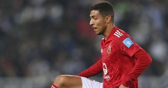 محمد شريف يضيف الهدف الثالث للأهلي فى مرمى المحلة