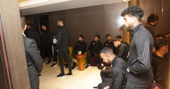 بعثة الأهلى تقدم واجب العزاء لرامى ربيعة فى وفاة والد زوجته