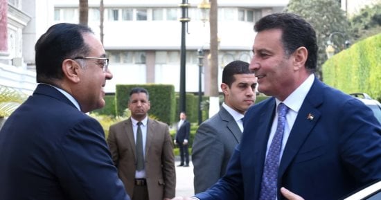 رئيس الوزراء يلتقى رئيس مجلس النواب الأردنى لبحث الملفات المشتركة.. صور
