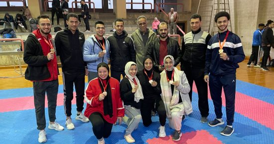جامعة الزقازيق تحصد 7 ميداليات فى بطولة الجامعات للكاراتيه
