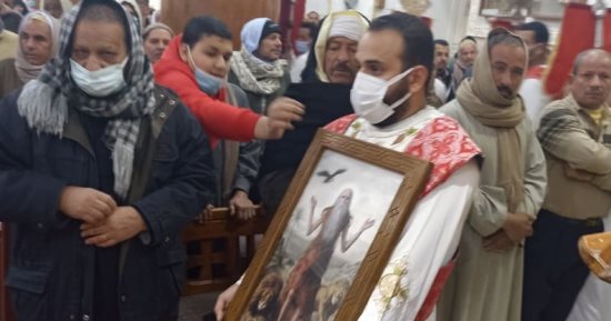 دير الأنبا بولا بناصر شمال بنى سويف يحتفل بعيد القديس