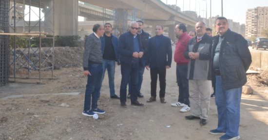 محافظ الجيزة يتفقد مواقع إنشاء مطالع ومنازل محور عمرو بن العاص