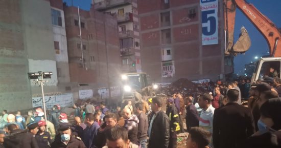 أسماء ضحايا حادث انهيار عقار دمنهور بالبحيرة