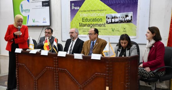 رئيس جامعة حلوان يشهد المؤتمر الدولي لبرنامج ماجستير إدارة التعليم الدولى