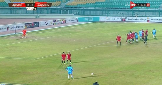 تعادل سلبى بين الداخلية وطلائع الجيش فى الشوط الأول