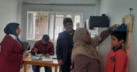 انتظام العمل بمبادرة فحص وعلاج الأنيميا والسمنة لطلاب الابتدائى ببنى سويف