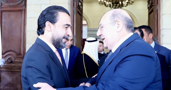 رئيس الشيوخ يستقبل رئيس مجلس النواب العراقى.. صور